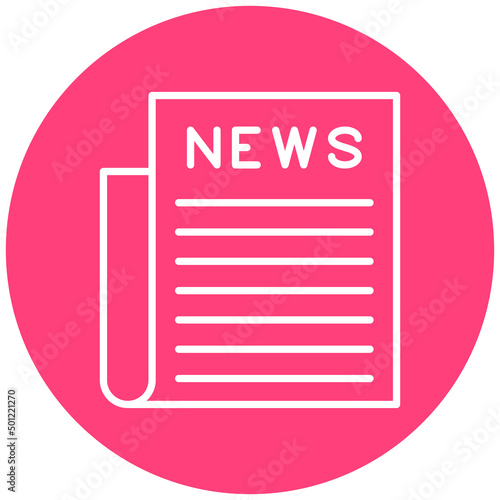 Vector Design Newspaper Icon Style