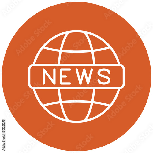 Vector Design Global News Icon Style