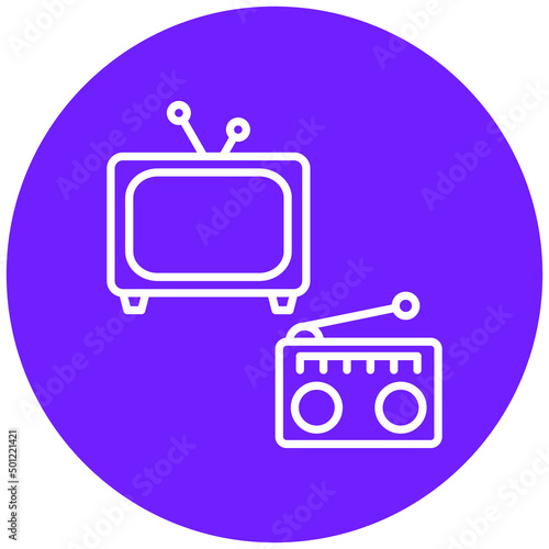 Vector Design Mass Media Icon Style