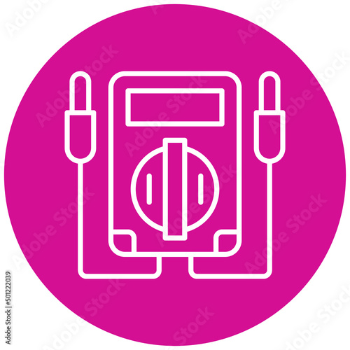 Vector Design Voltmeter Icon Style