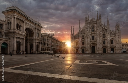 Milan sunrise