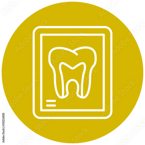 Vector Design Tooth Xray Icon Style