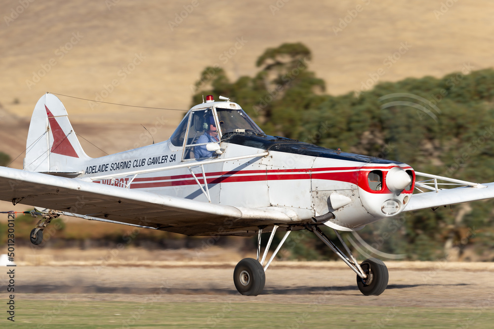 Rowland Flat, Australia April 14, 2013 Piper PA25 Pawnee aircraft