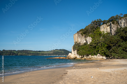 Shakespeare Point Lookout in Cooks Beach, Coromandel Peninsula - New Zealand North Island.