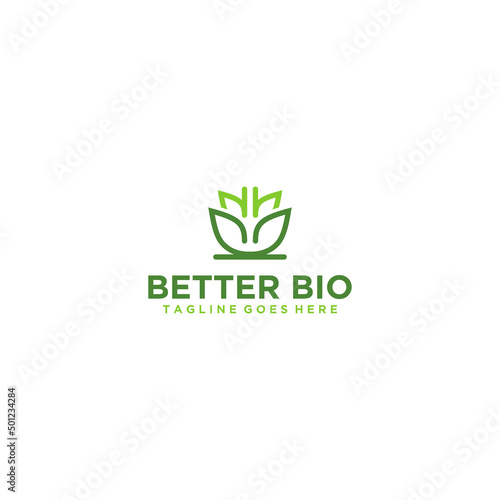 Creative illustration modern Logo design for BB sign nutrition sign template.