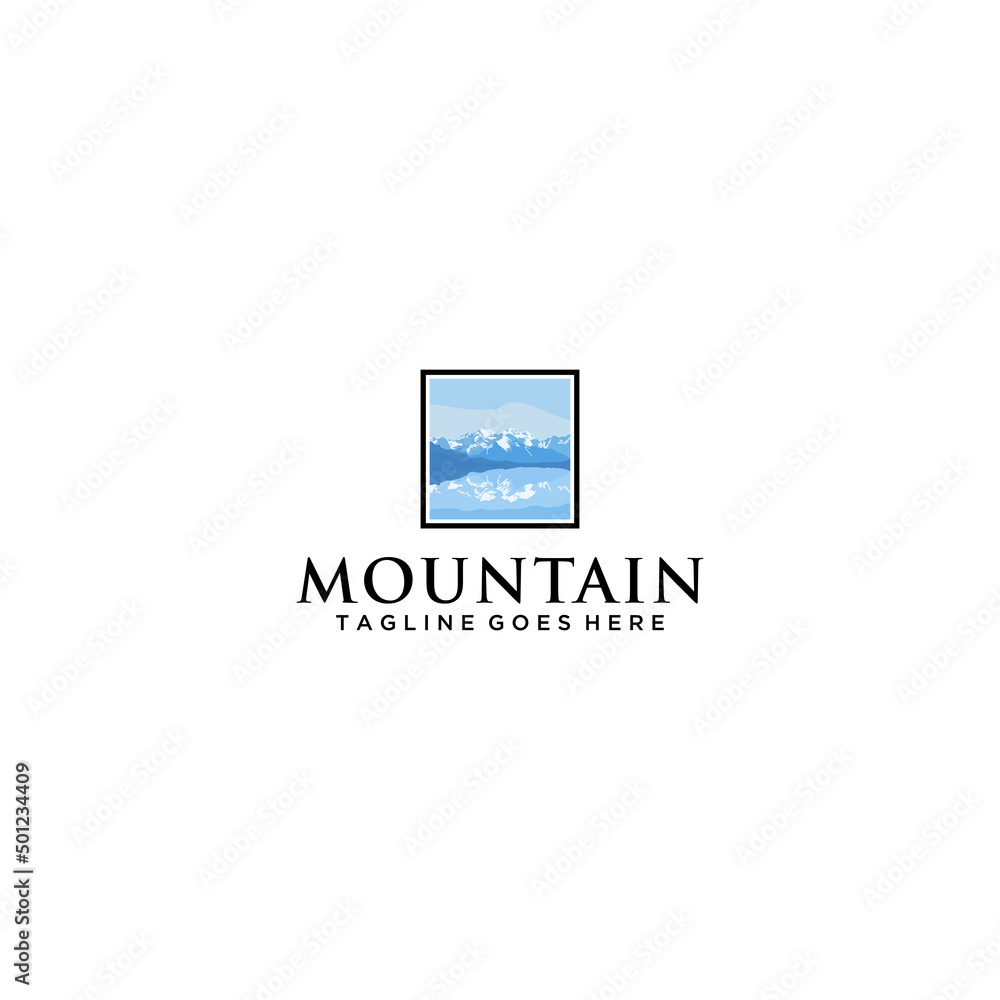 Fototapeta premium Mountains vector,Modern Mountain Logo Design Vector