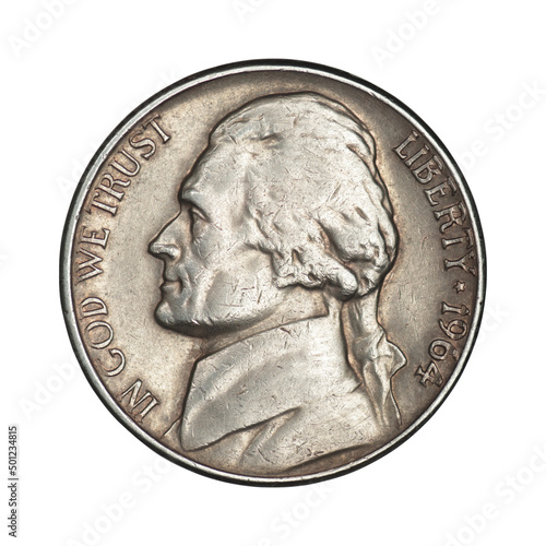 USA 5 cents, 1964