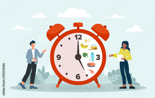 Intermittent fasting concept