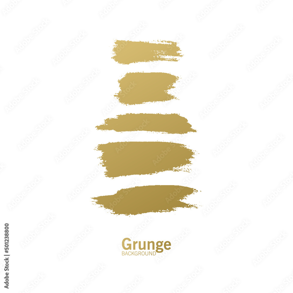 Set of Golden Paint Brush Strokes - Gold brush paint strokes, vector golden glitter texture Set of Golden Paint Brush Strokes - Gold brush paint strokes, vector golden glitter texture