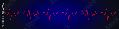 Abstract Heartbeat line icon on the background. Vector EPS 10