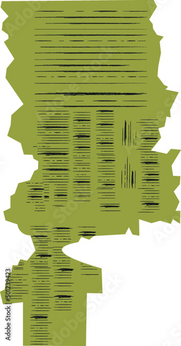 Cartoon illustration of Aotearoa New Zealand's Treaty of Waitangi (Tiriti o Waitangi) signed document