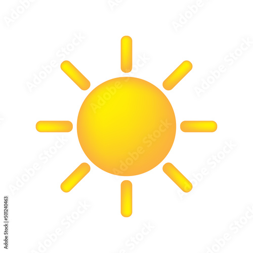 cartoon sun for web background design. Vector illustration. stock image.