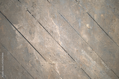 Creosote Wood Floorboards Portrait