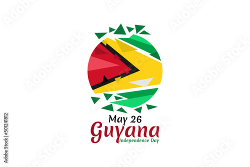 May 26, Independence Day of Guyana vector illustration. Suitable for greeting card, poster and banner. Free Download May 26, Independence Day of Guyana vector illustration. Suitable for greeting card, poster and banner. - GFXLoad
