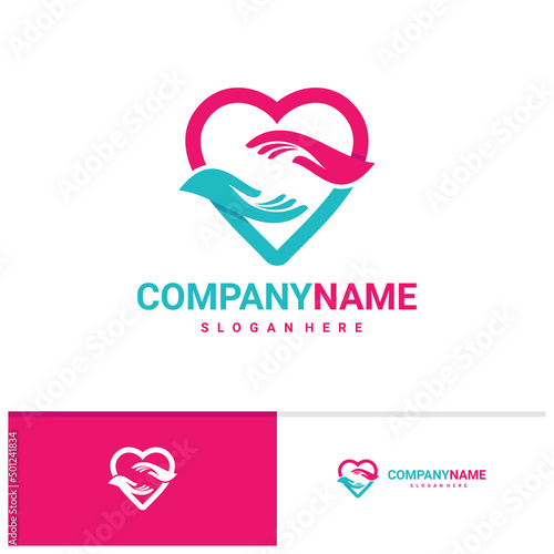 Love Care logo vector template, Creative Care logo design concepts