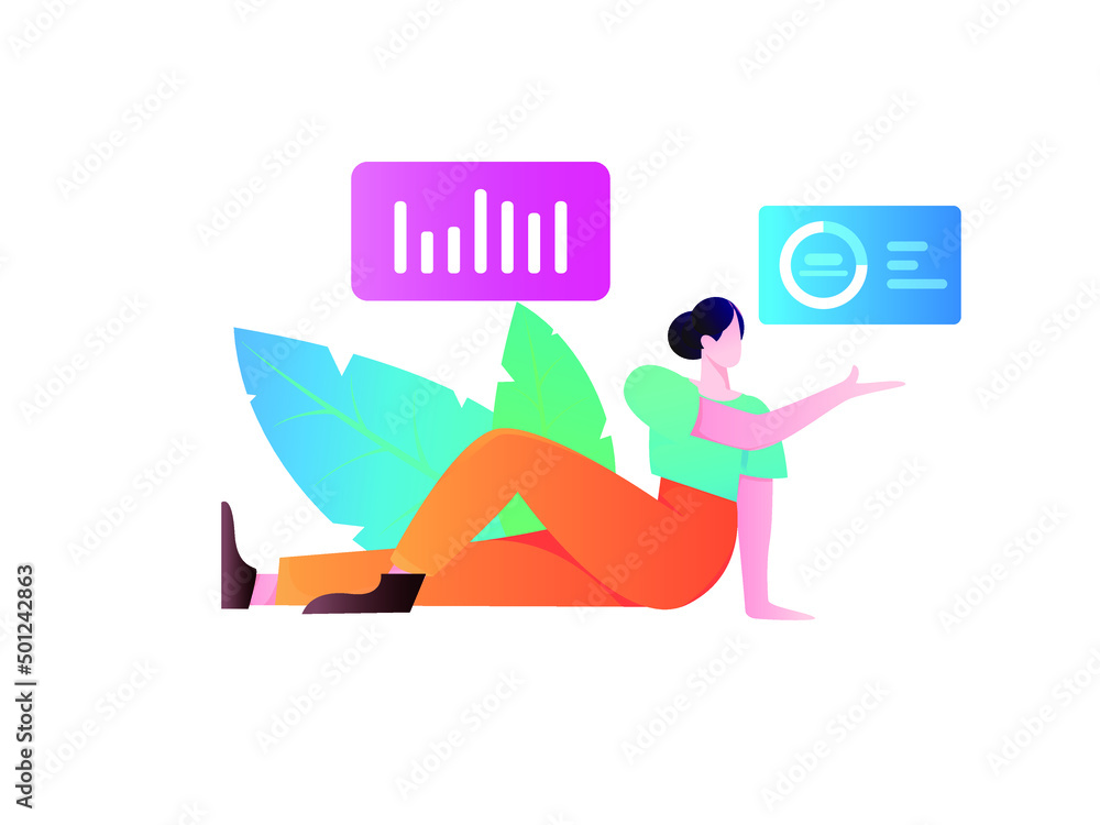Internet workers collaborating with each other vector concept illustration
Internet workers collaborating with each other vector concept illustration
