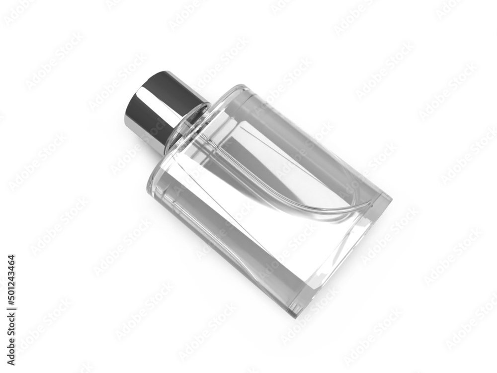 Perfume Glass Bottle 3D Illustration Mockup Scene Perfume Glass Bottle 3D Illustration Mockup Scene