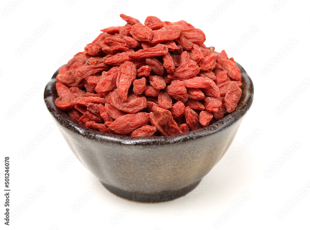 The dried fruit of medlar on white background The dried fruit of medlar on white background