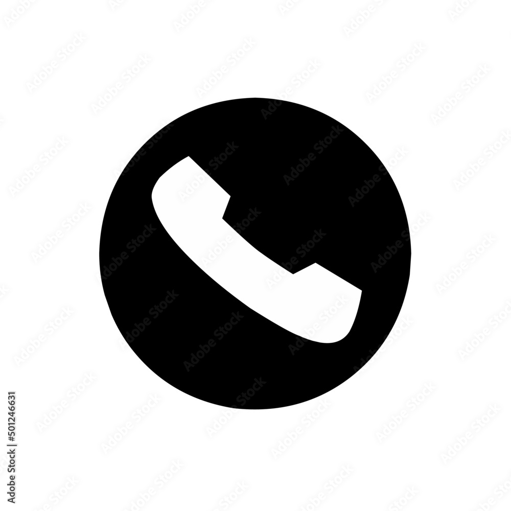 Phone call icon silhouette vector graphic illustration Phone call icon silhouette vector graphic illustration