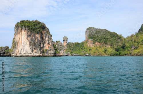 Chicken Island, often called Koh Kai, and Tup Island are two true paradise islands in Krabi, in the south of Thailand. photo