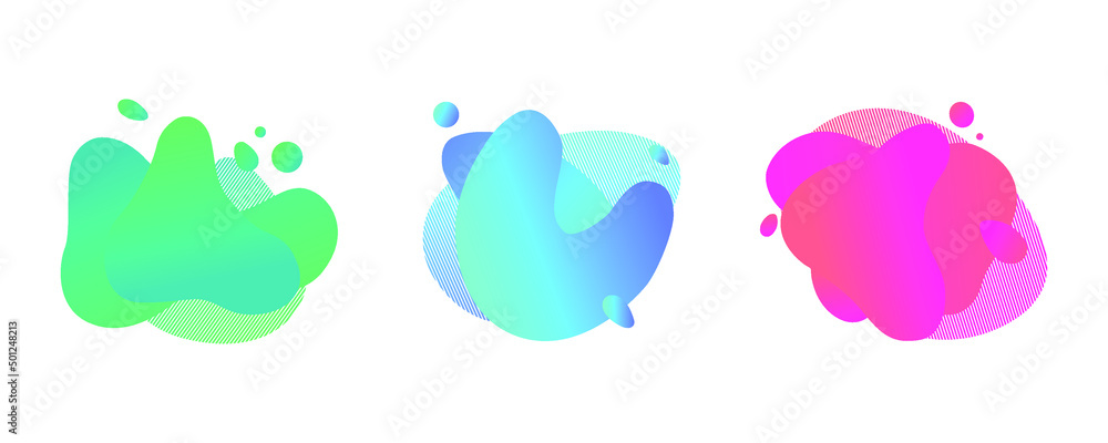 Abstract Shape Design. Vector dynamic geometric cool banner, cover element set, isolated on white. Trendy minimal colorful website, branding, poster background. EPS 10 Abstract Shape Design. Vector dynamic geometric cool banner, cover element set, isolated on white. Trendy minimal colorful website, branding, poster background. EPS 10