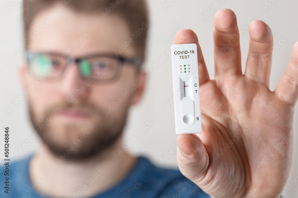 Negative test result by using rapid test device for COVID-19. Negative test result by using rapid test device for COVID-19.