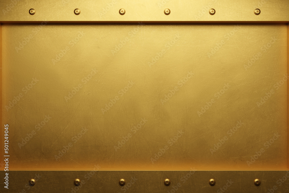 Gold metal background. Brushed metallic texture. 3d rendering Stock ...