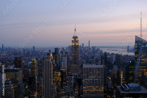 NYC skyline from the Top of The Rock © Zeyu