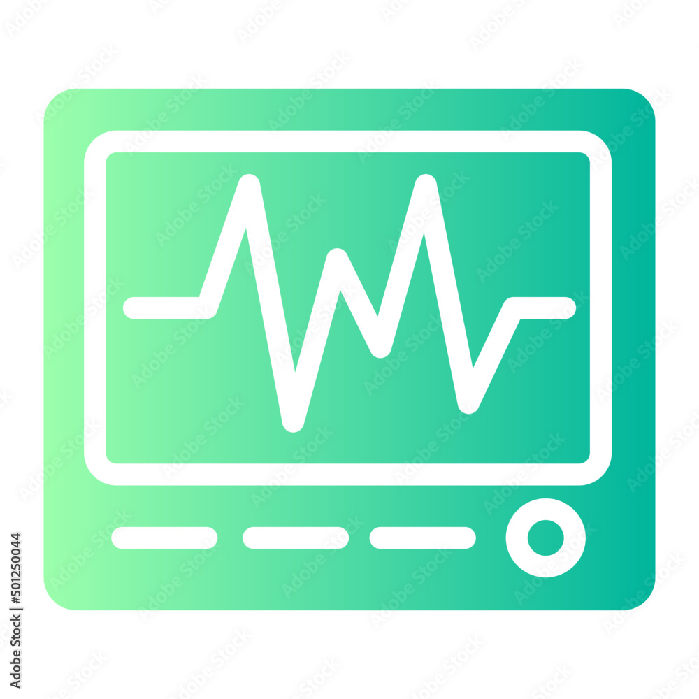 heart rate monitor gradient icon heart rate monitor gradient icon