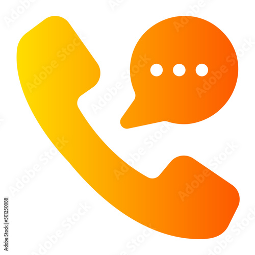telephone gradient icon