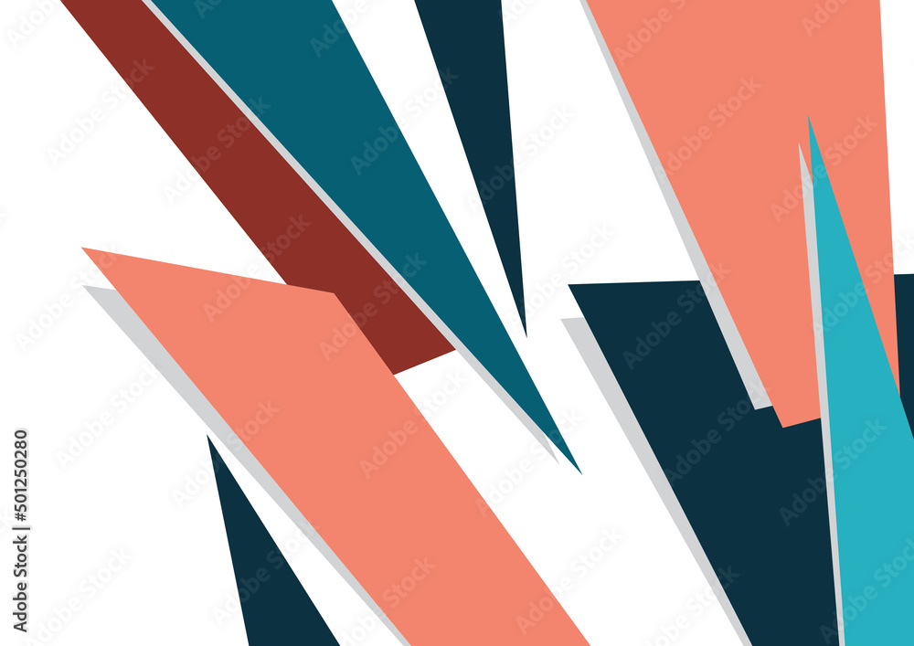 Abstract geometric shapes in different colors. Sharp triangles. Can be used for wallpapers, posters, presentations, brochures, covers, banners, advertisements. Vector Abstract geometric shapes in different colors. Sharp triangles. Can be used for wallpapers, posters, presentations, brochures, covers, banners, advertisements. Vector