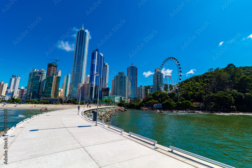 Fototapeta premium Molhe de Balneário Camboriú Santa Catarina Brasil