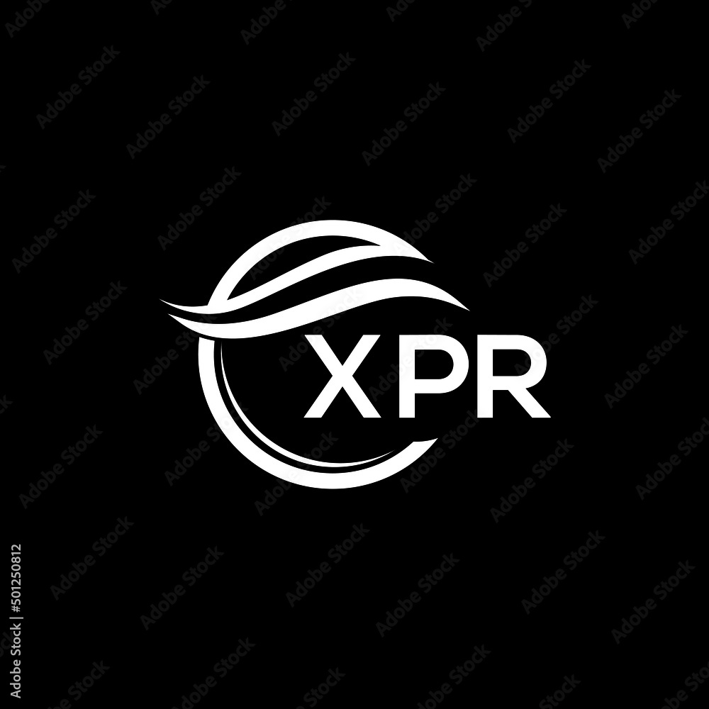 XPR letter logo design on black background. XPR creative initials letter logo concept. XPR letter design. XPR letter logo design on black background. XPR creative initials letter logo concept. XPR letter design.