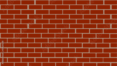 red brick wall background vector