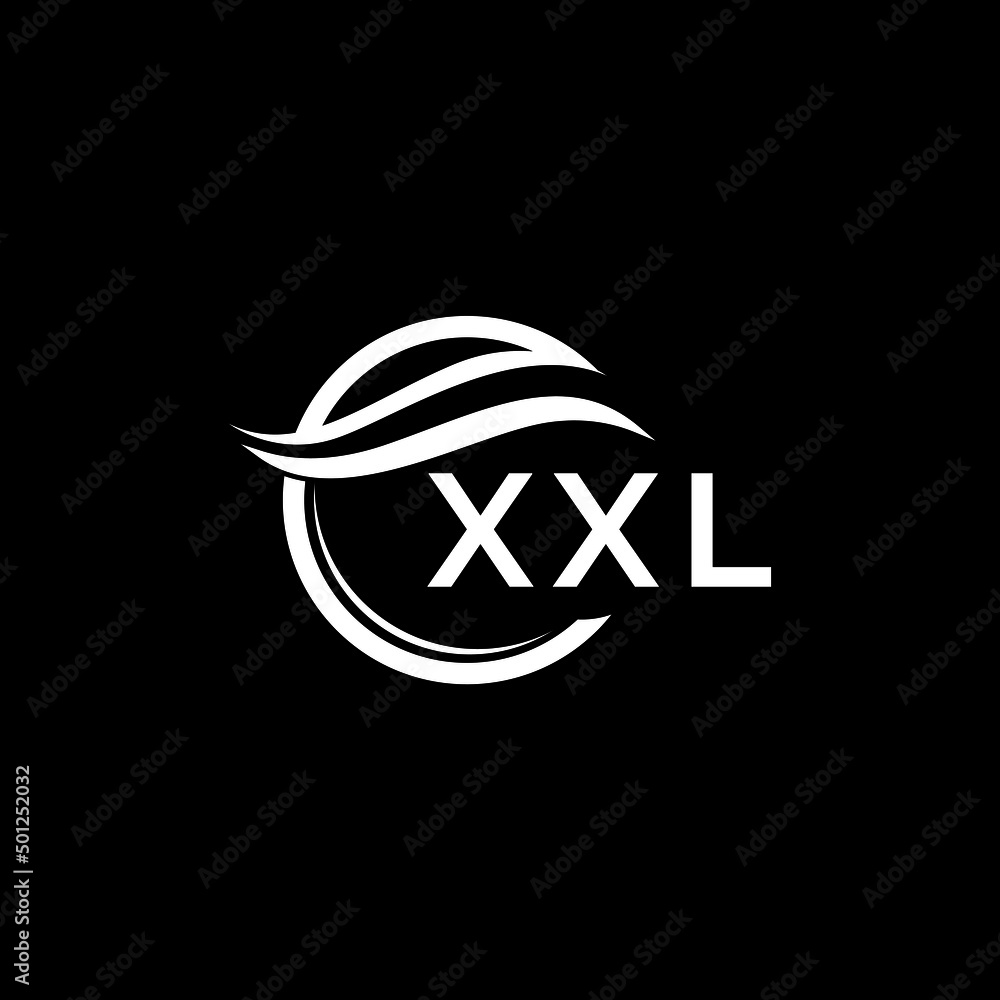 XXL letter logo design on black background. XXL creative initials letter logo concept. XXL letter design. XXL letter logo design on black background. XXL creative initials letter logo concept. XXL letter design.