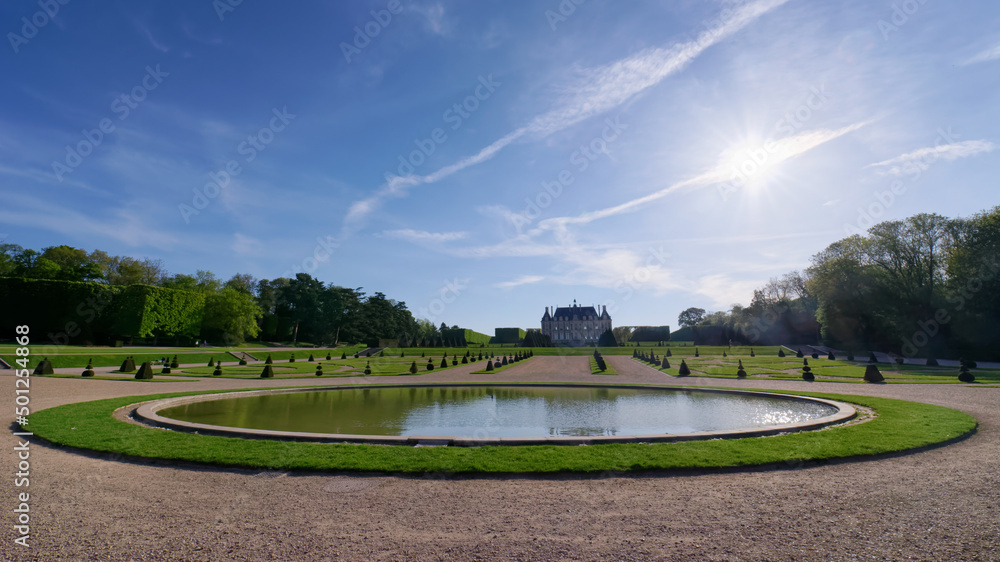 Garden of the park of Sceaux in Ile-de-France region