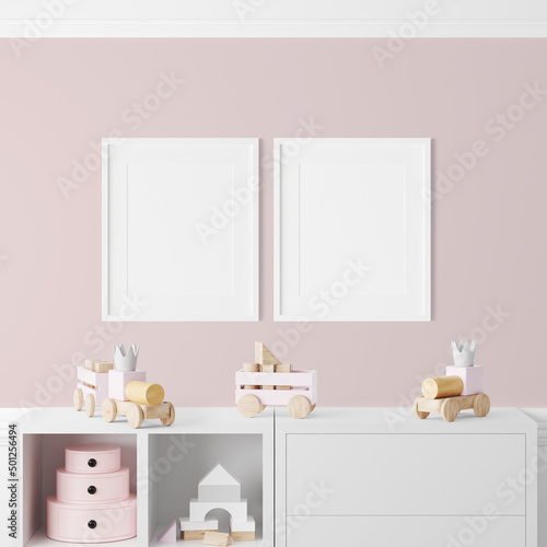 Kids Frame Mockup - Nursery Frame