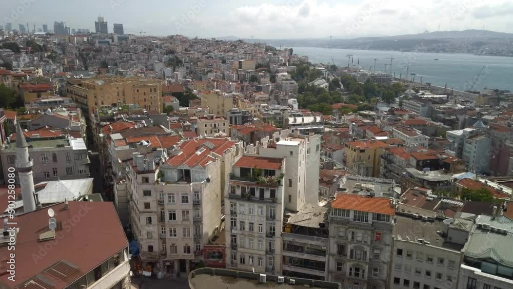 The city of Istanbul from on high. General view. The city of Istanbul from on high. General view.
