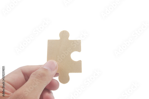 Connecting jigsaw puzzle. Business solutions success