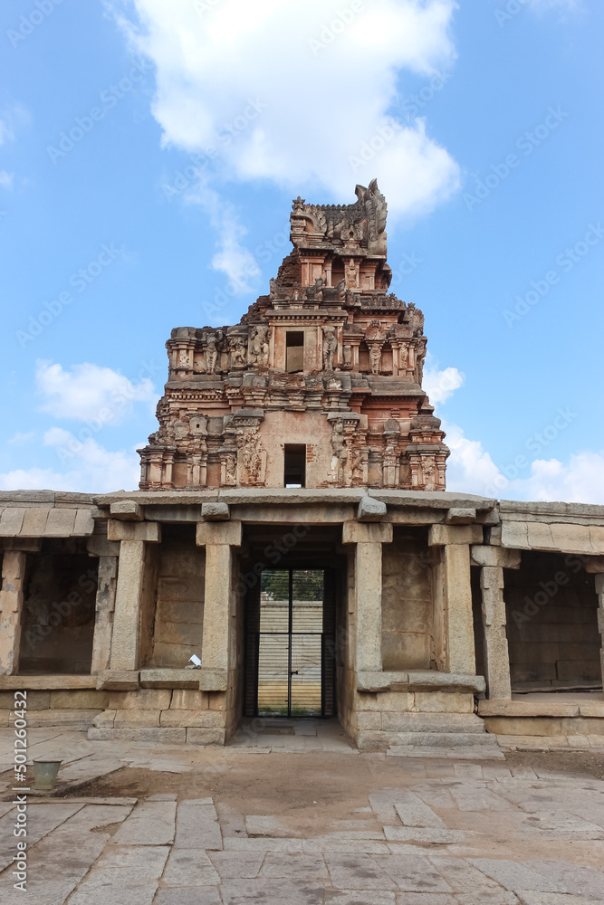 World Heritage Vijaya Vittala Temple, Hampi, Karnataka, India.