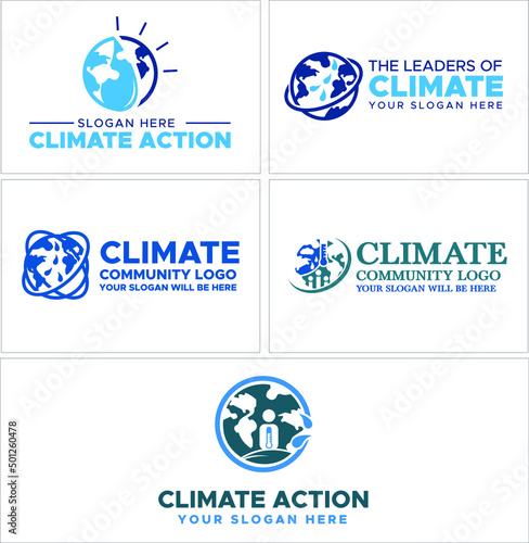 Community nonprofit government global logo design vector illustration photo