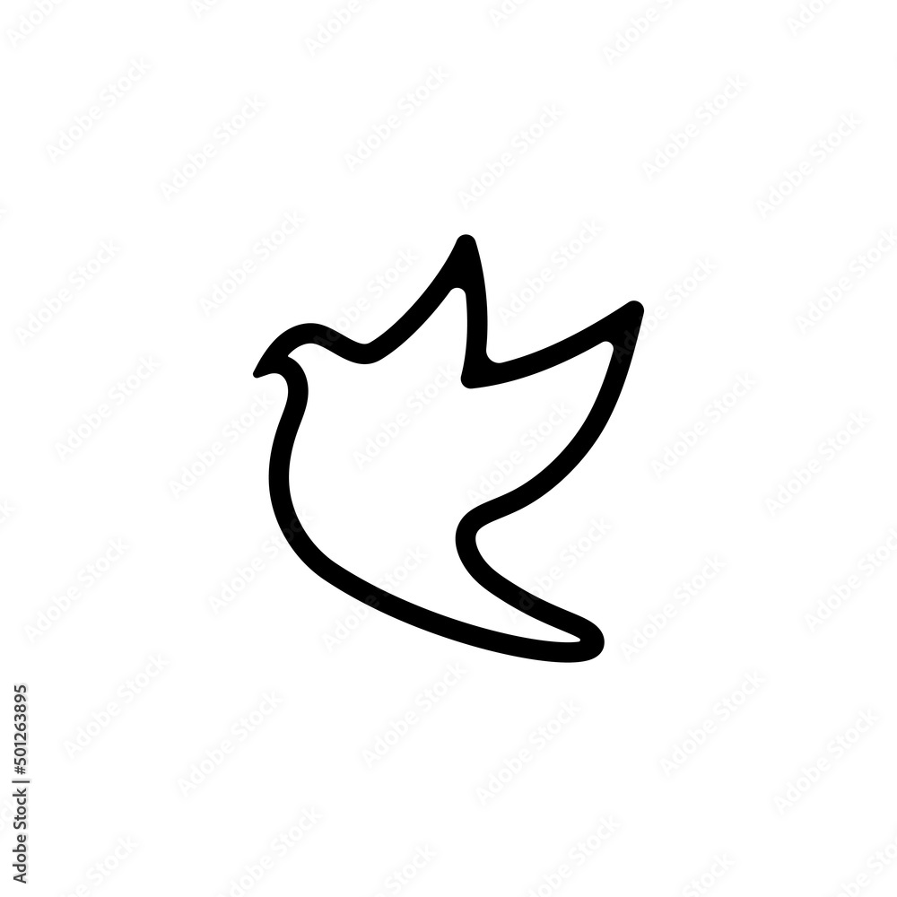 Bird wing Dove icon Template vector illustration design Bird wing Dove icon Template vector illustration design