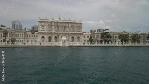 On board a pleasure cruiser from Istanbul, passing Dolmabah√ße Palace photo