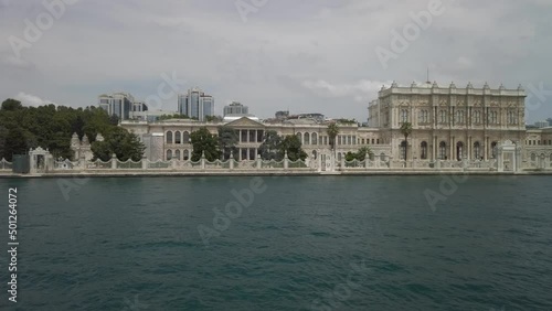 On board a pleasure cruiser from Istanbul, passing Dolmabah√ße Palace photo