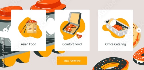 Office catering and comfort food service delivery