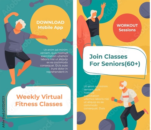 Weekly virtual fitness classes, join online web