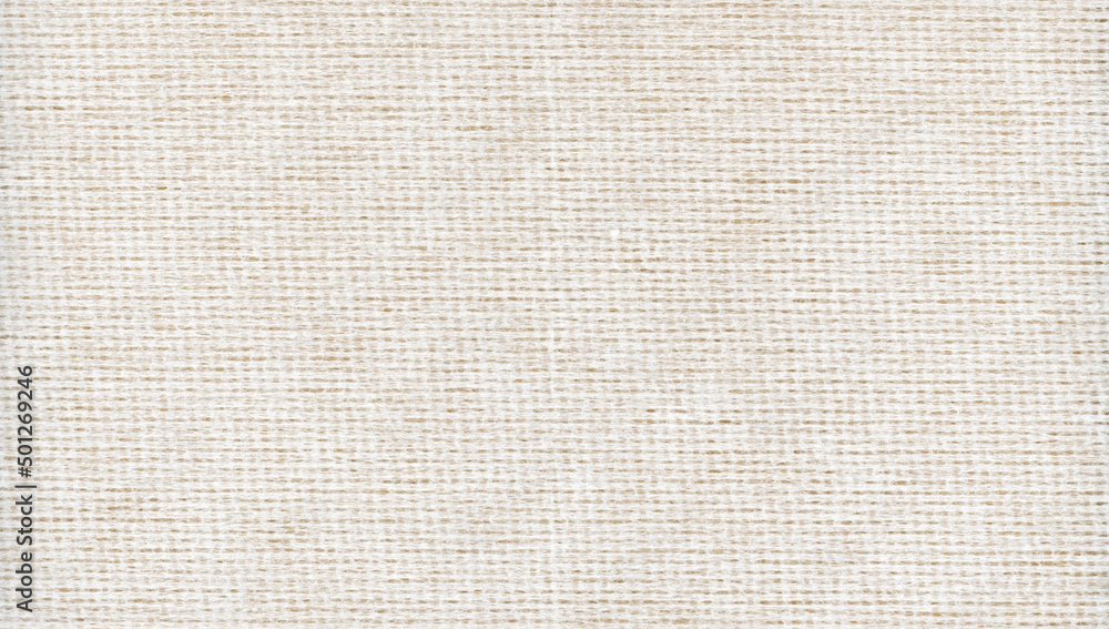 Fototapeta premium off white linen fabric texture background