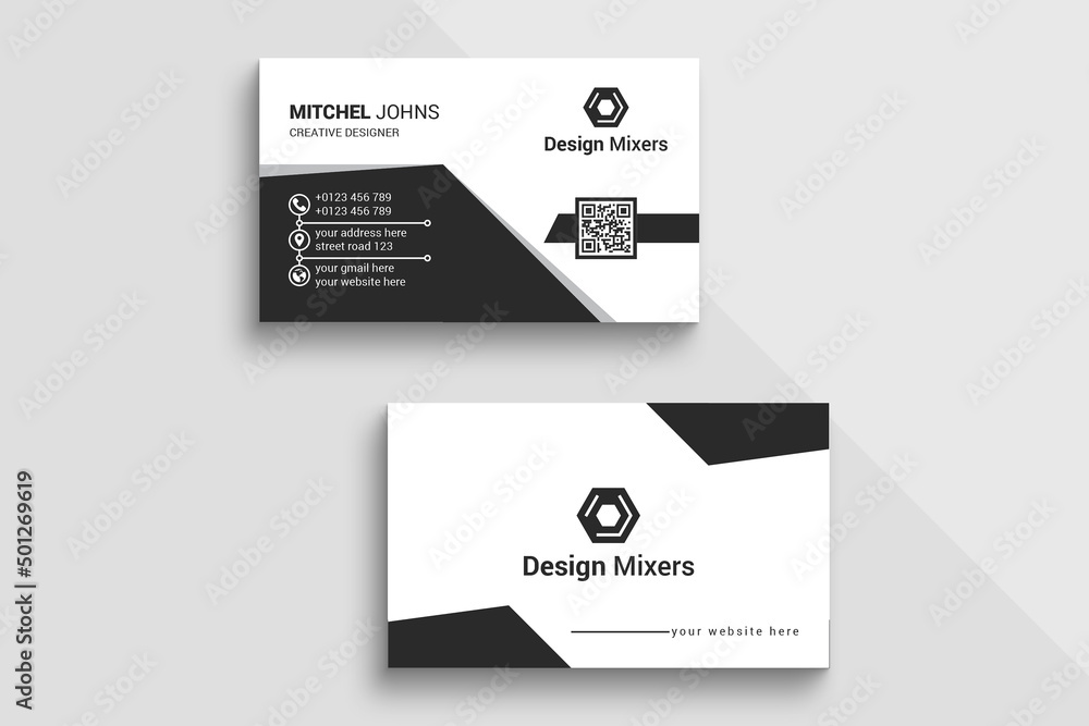 Simple and minimal business card design Simple and minimal business card design