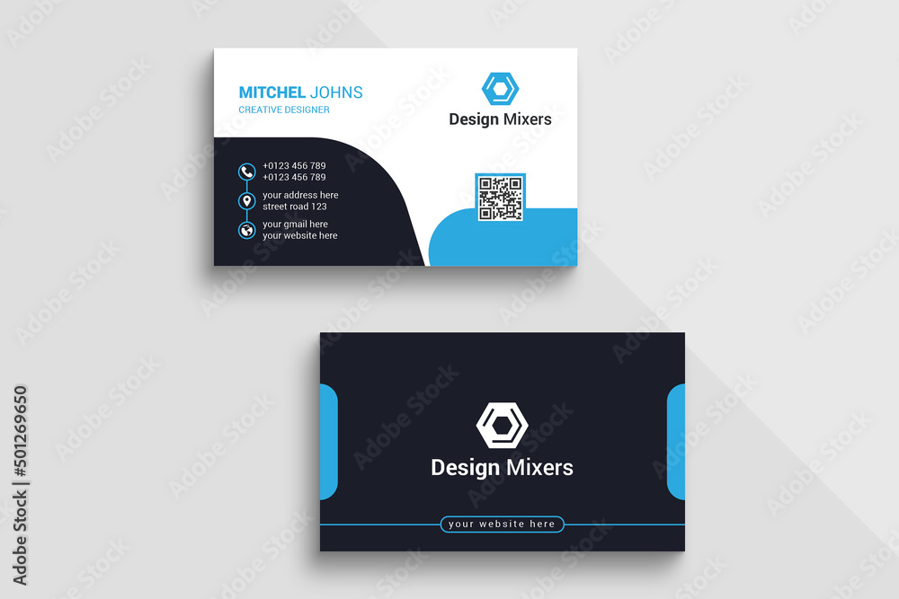 Simple and minimal business card design Simple and minimal business card design