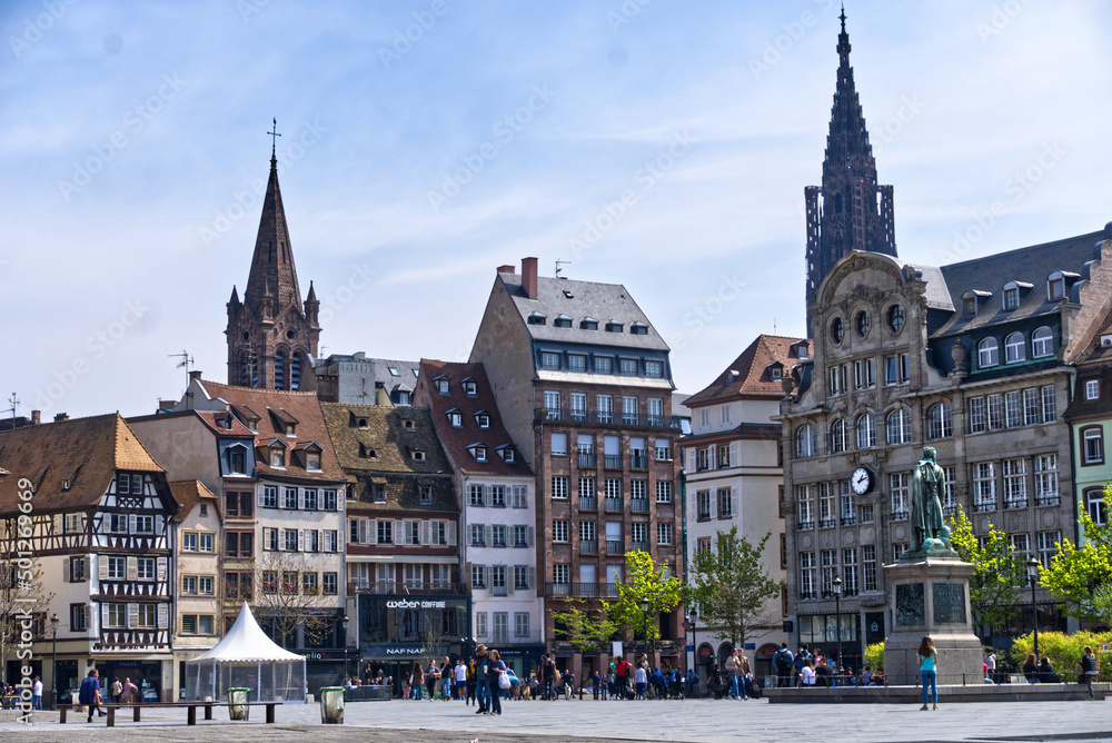 View in Strasbourg at park of kleber